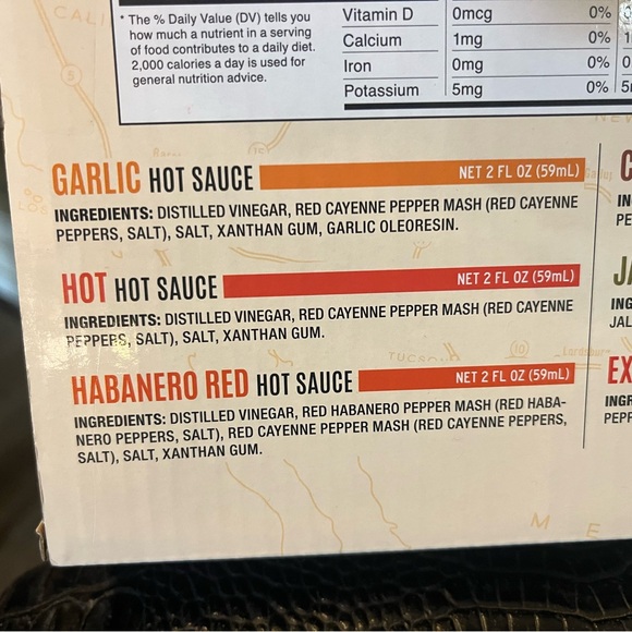 NIB Road Trip Hot Sauce (7) Pack of Hot Sauces - Picture 6 of 10